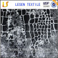 Shanghai Lesen Textile printed black white satin fabric